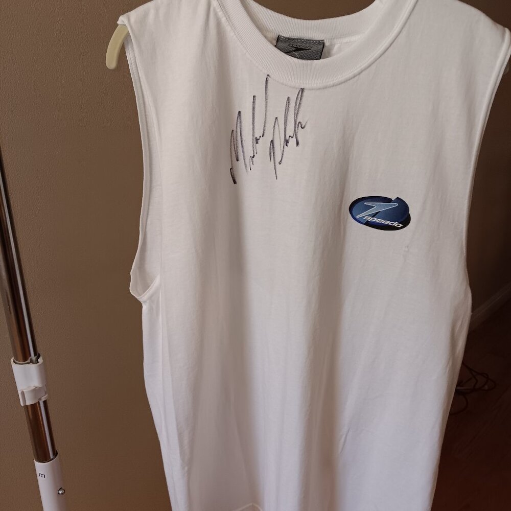 Speedo Long, Sleeveless Top - Michael Phelps signed